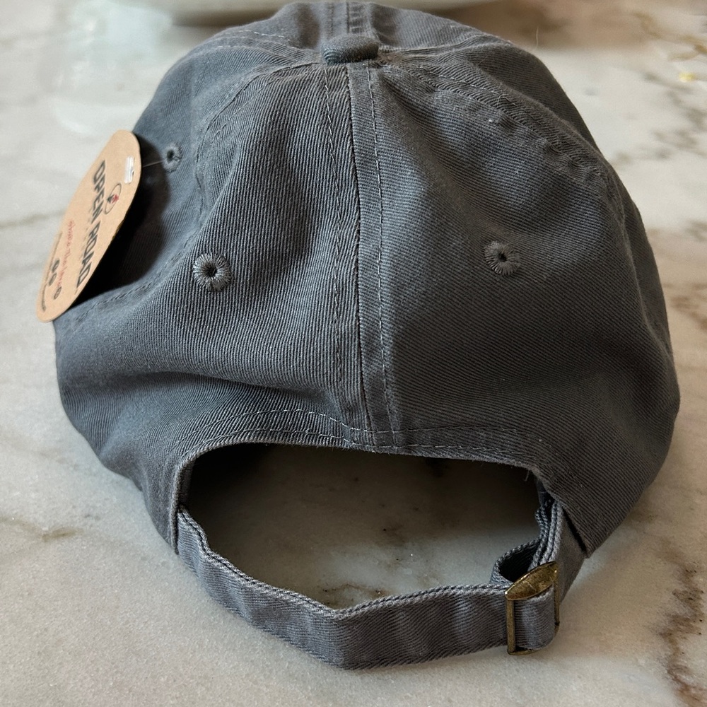 Dog Mom Baseball Cap Women -Open Road- 100% Cotton One Size Gray New with tags - Picture 6 of 9